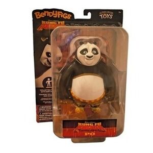 Noble Collection Bendyfigs Kung Fu Panda Po 6" Action Figure w/ Stand